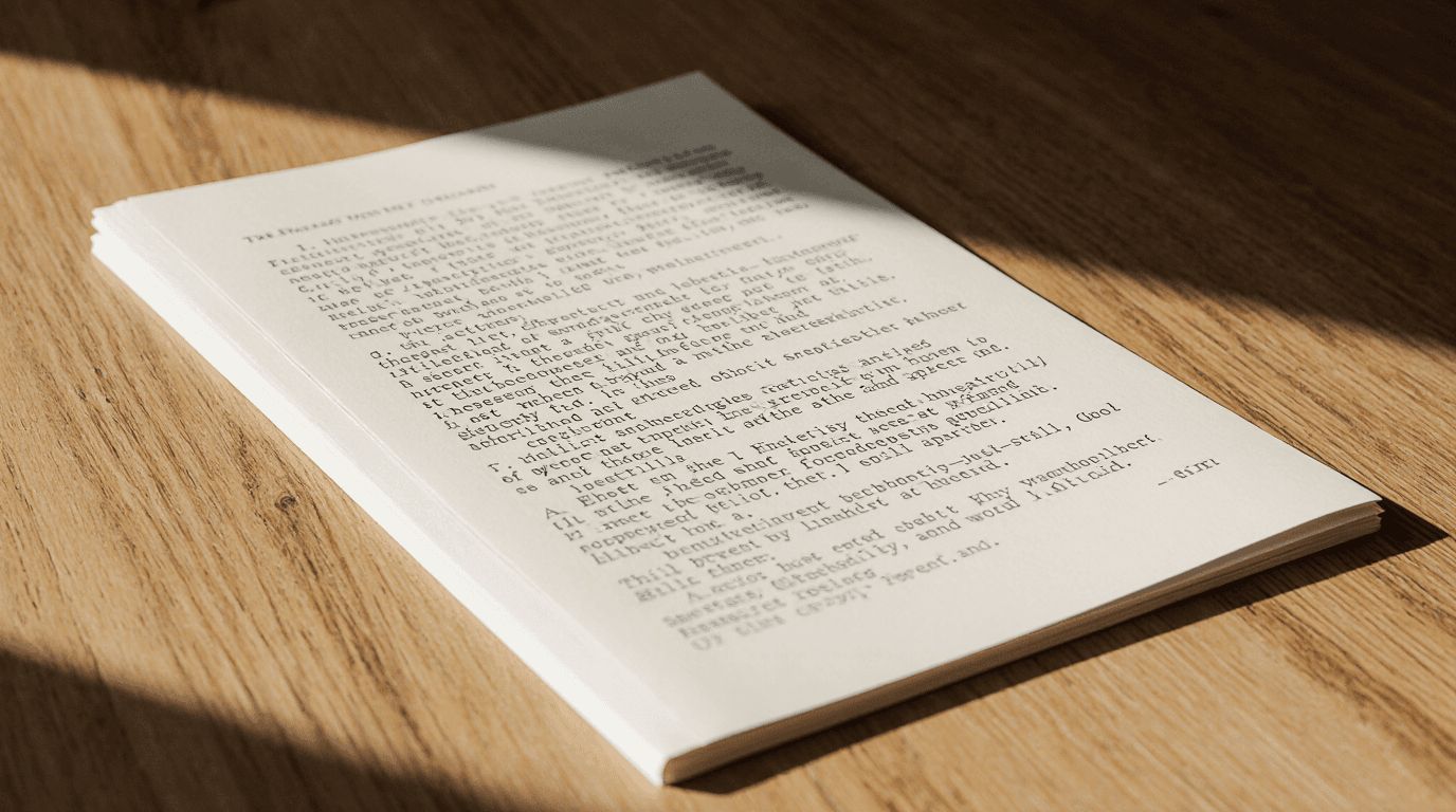 From Manuscript to Masterpiece