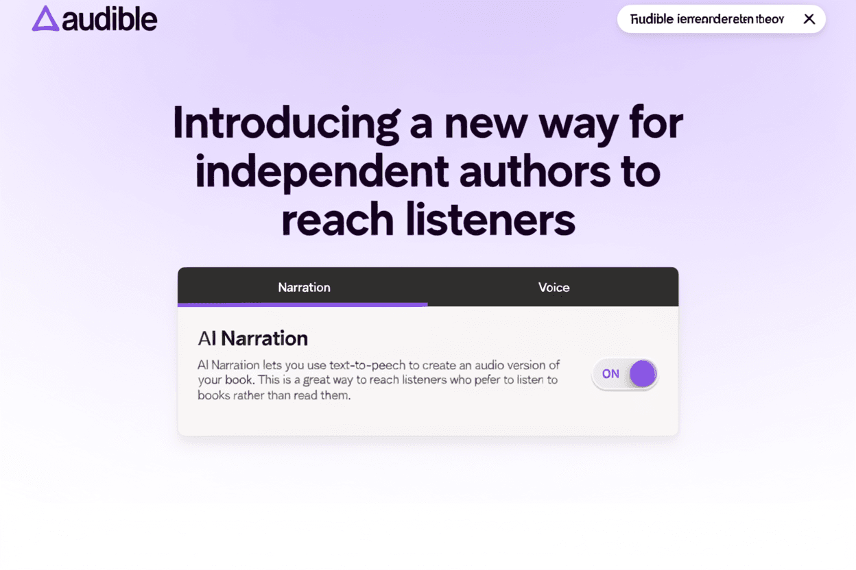 Audible Just Changed the Game for AI Audiobooks : Here's What Indie Authors Need to Know